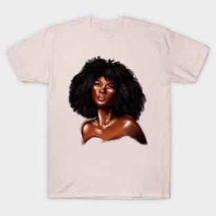 Black Queen & Natural Hair unapologetically Black T-Shirt